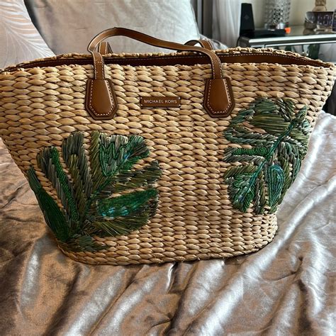michael kors palm leaf purse